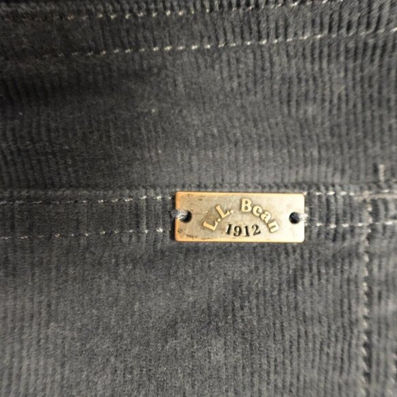 LL Bean BeanFlex Five-Pocket Corduroy Pants Mid-Rise Straight-Leg women's 8 tall - Picture 11 of 13